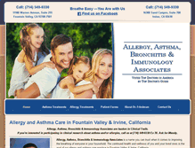 Tablet Screenshot of allergyasthmaoc.com